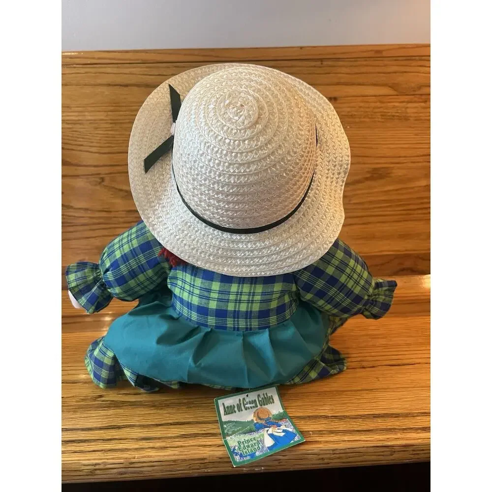 Anne of Green Gables Prince Edward Island Cloth Doll Red Hair Straw Hat Tag